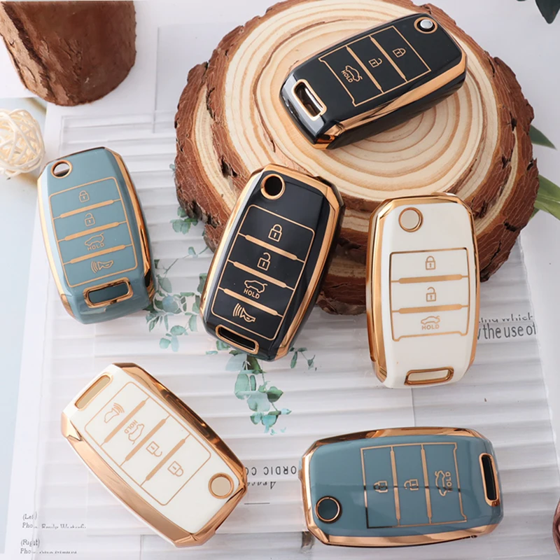 

New TPU Car Key Case Cover for KIA RIO 3 K2 K3 K4 K5 Sportege Picanto Optima Soul Ceed Sorento Forte Stinger Cerato Accessories