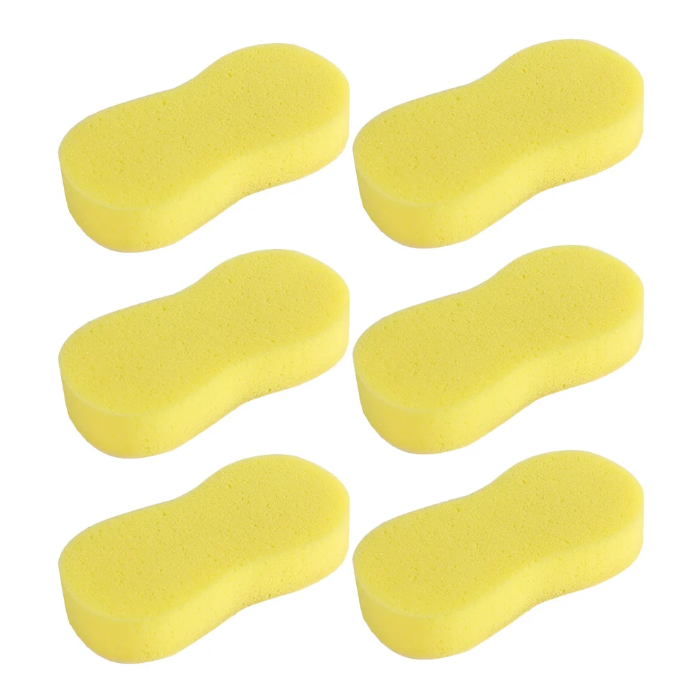 

6Pcs Car Wash Sponge Blocks Super Detergency Scrub Sponges for Cleaning Cars Windows Pots Pans Household Auto Detailing Tools