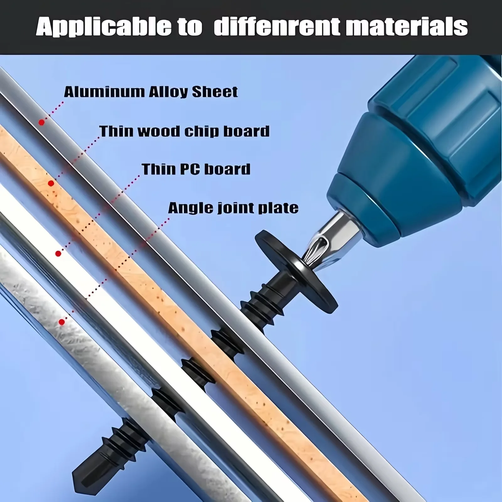 100/300-حزمة مسامير TEK ذاتية الحفر باللون الأسود 410 SS 8.8 درجة فيليبس رئيس 13-25 مللي متر مقاومة للصدأ للمعادن/الخشب/البلاستيك لتقوم بها بنفسك Rep