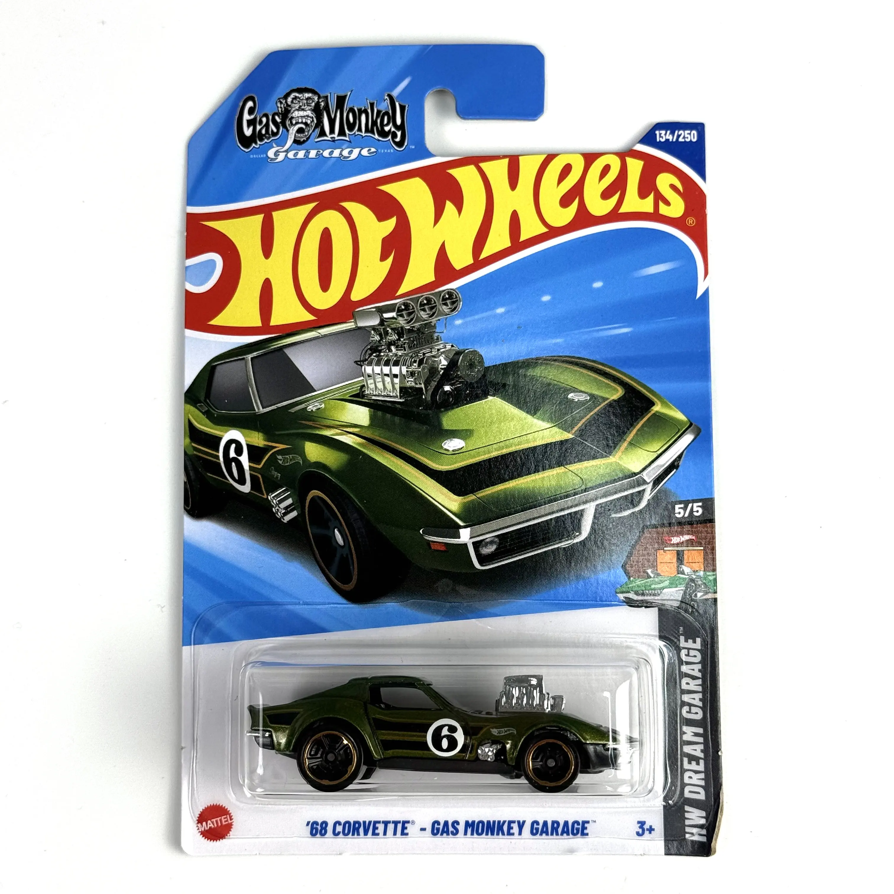 

2025-134 Hot Wheels Cars 2025F 68 CORVETTE - GAS MONKEY GARAGE 1/64 Metal Die-cast Model Toy Vehicles