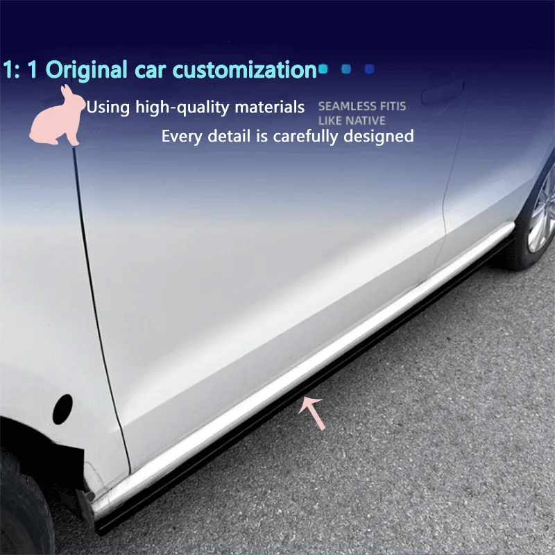 مناسبة لفولكس واجن بولو MK5 6R 6C 2009-2017 تنورة جانبية حزمة صغيرة سبويلر تعديل متقاطع #3