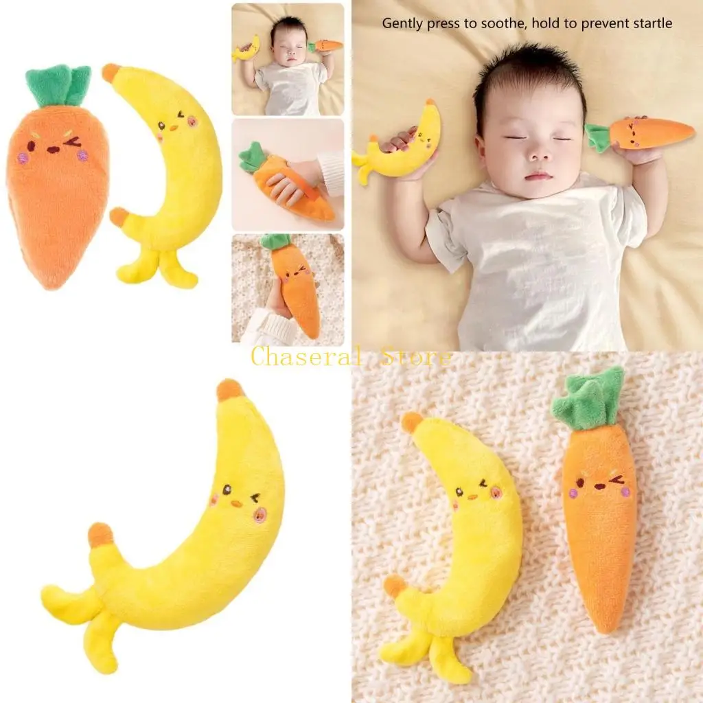 

E7CE Soft and Comfortable Baby Cuddle Toy Mood Soothing Doll Sensory Development Assist Lovely Emotional Comforting Toy