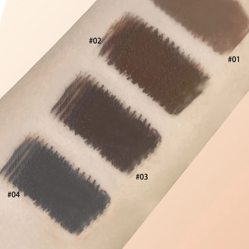 4 pezzi di pasta colorante per sopracciglia, matita per sopracciglia tridimensionale selvaggia impermeabile e resistente, senza sbiadimento, senza sbavature