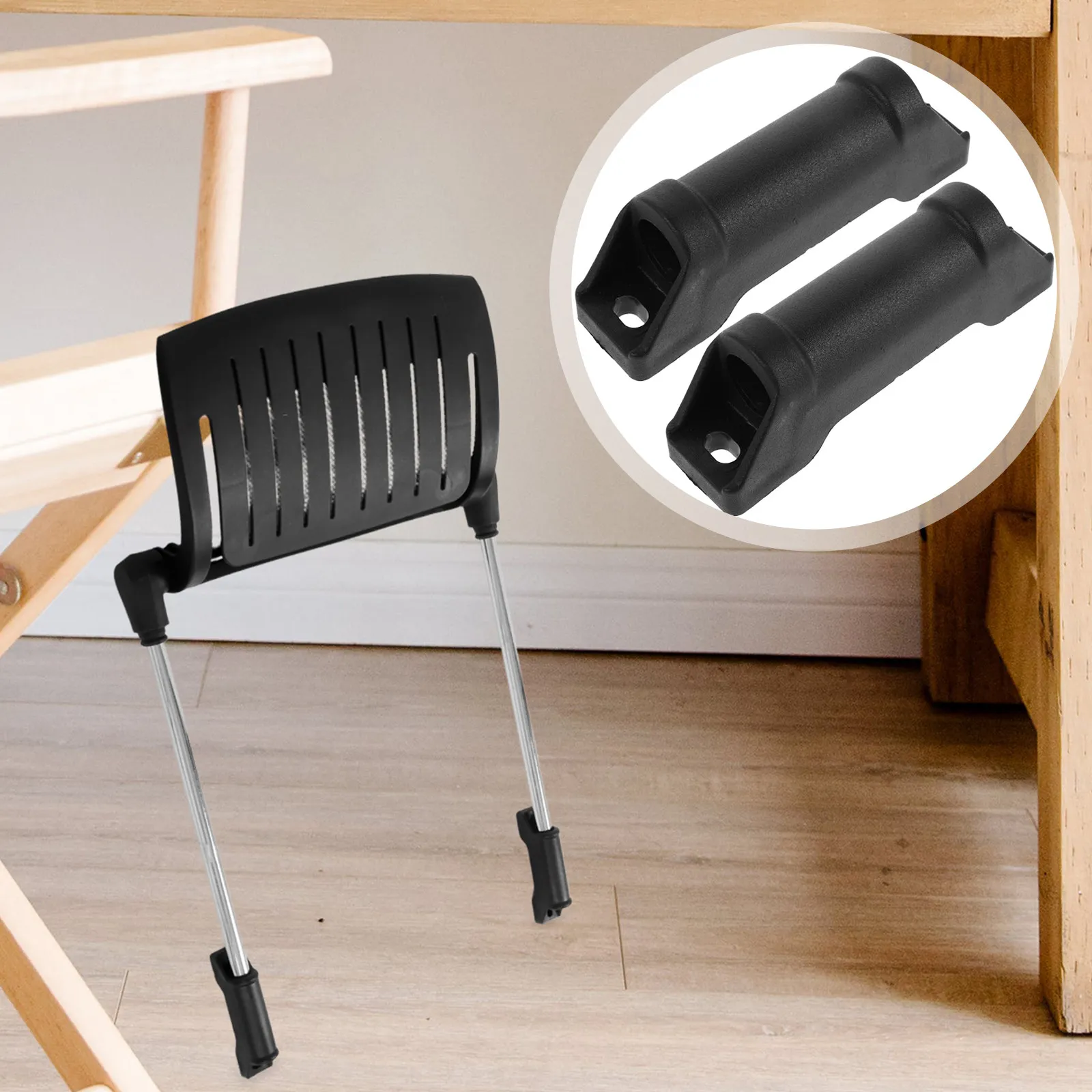 2Pcs Footrest Slider Desk Chair Attachment Ergonomic Design Smooth Edges Easy Installation Cleanable Stylish Daily Use