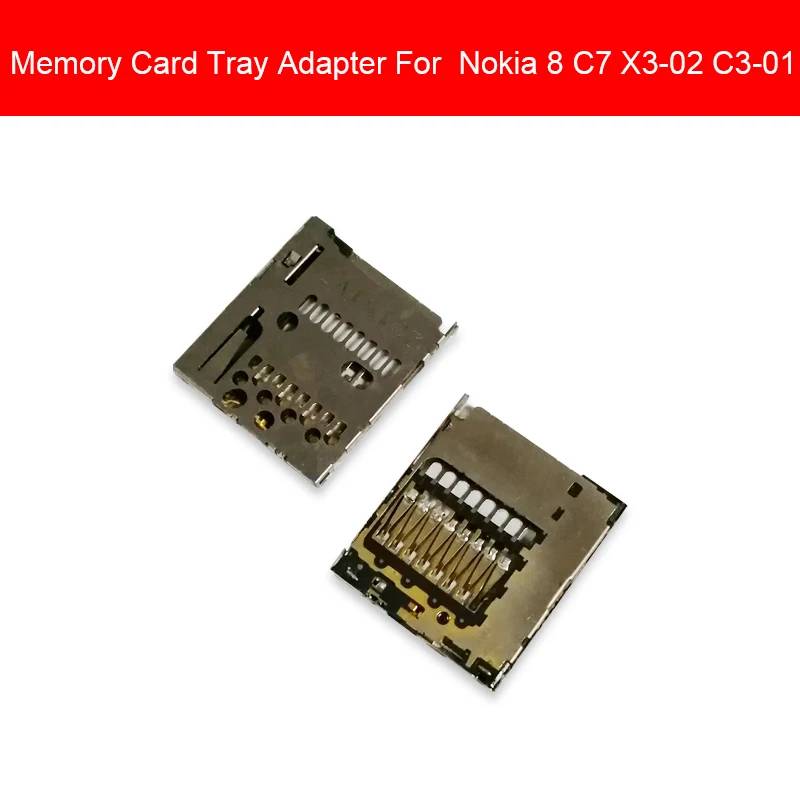 High Quality Sim Memory Reader Card Adapter For Nokia 8 C7 X3-02 C3-01 XT-1012 Sim Card Tray Holder Phone Repair Replacement