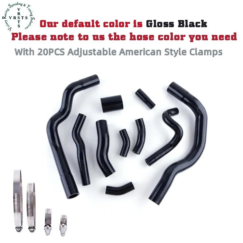 10PCS Kit Set For BMW Mini Cooper S R53 R52 2000-2006 Car Accessories Tools Silicone Radiator Coolant Water Pipe Tube Hose 3PLY