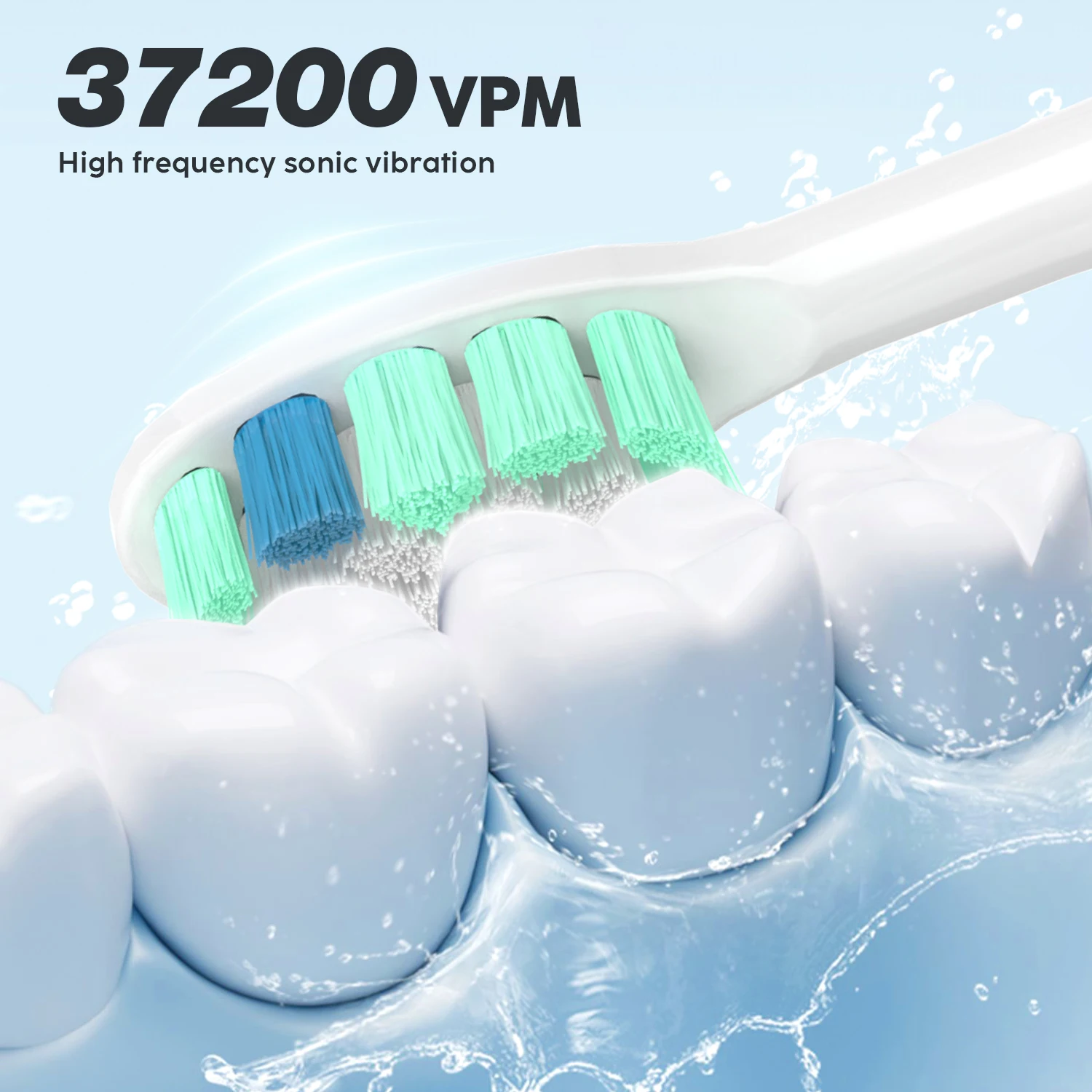 Smart Electric Toothbrush Rechargeable With 12pcs Replacement Head USB Tooth Brush 5 Modes Clean Whitening Sonic Toothbrush