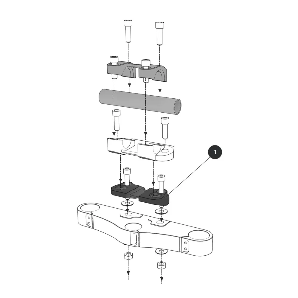 دراجة نارية مقود 25 مللي متر الناهض المشبك المقود زيادة ل Ducati تشويش إذاعي 400 800 1100 جميع السنوات 2016-2022 2023 2024 2025 #4