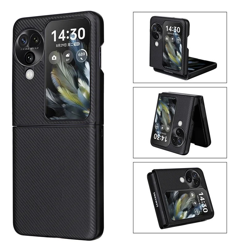 For OPPO Find N3 Flip Case Hard Shockproof Cover Phone Case For OPPO Find N3 Flip Case PU Leather Protective Coque image 2