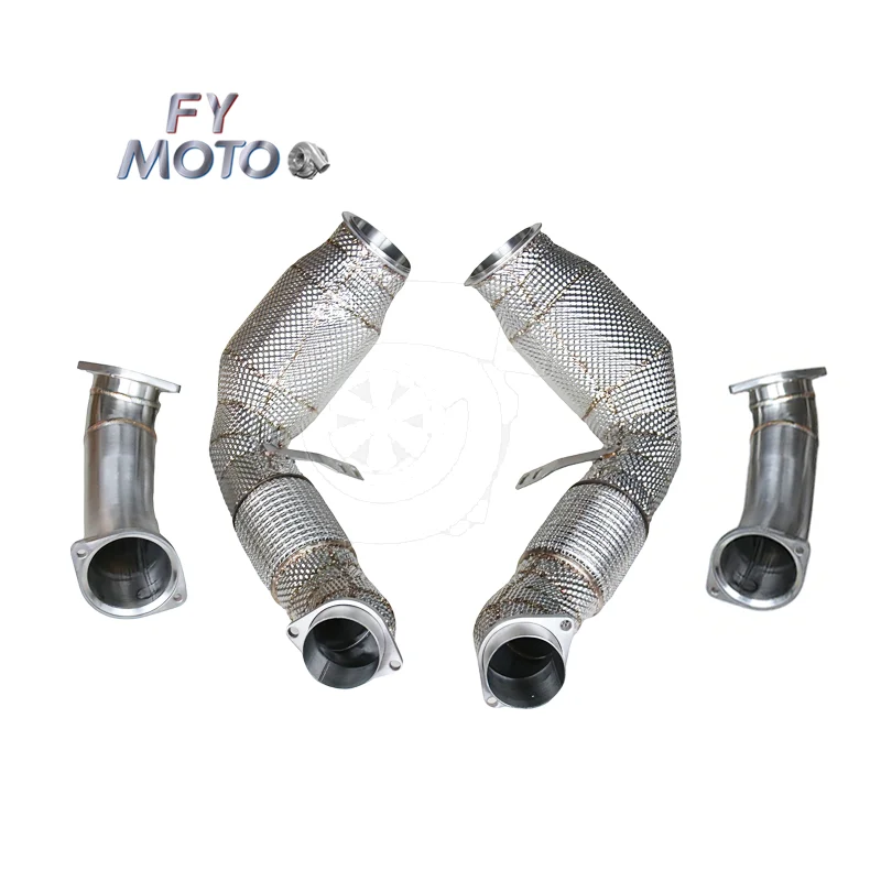 

Exhaust Catted Downpipe for BMW G90 S68 2025+ with Heat Shield