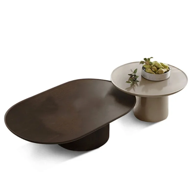 

*Новый скандинавский журнальный столик, минималистичная мебель, тихий стиль, гостиная, минималистичный и персонализированный овальный журнальный столик