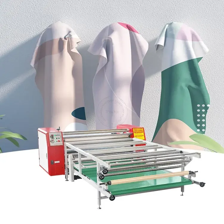 1.2m 1.7m 1.9m roller heat press calendar machine automatic sublimation fabric textile roll to roll heating transfer printer