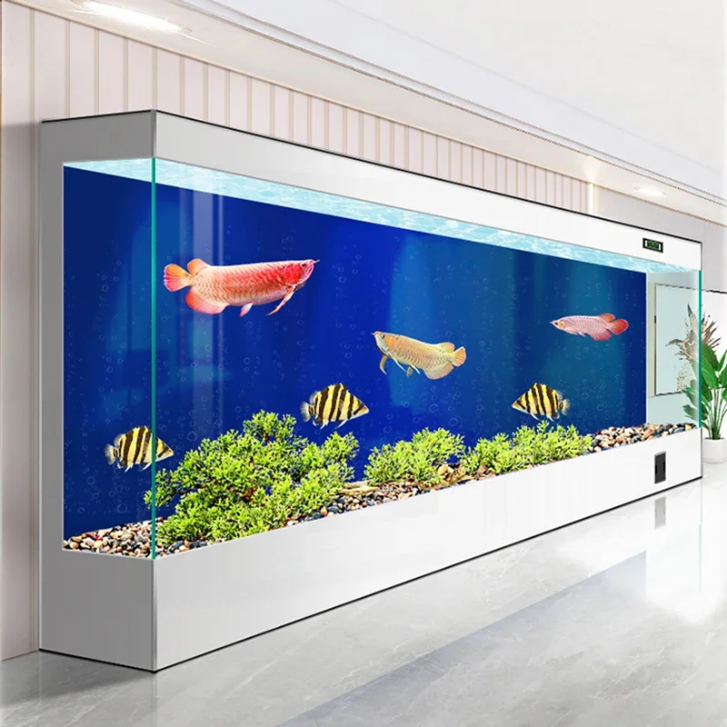 Italian Luxury Villa Fish Tanks Aquarium Modern Originality Living Room Aquatic Pet Supplies Ecology Pet Products Aquário FYFT