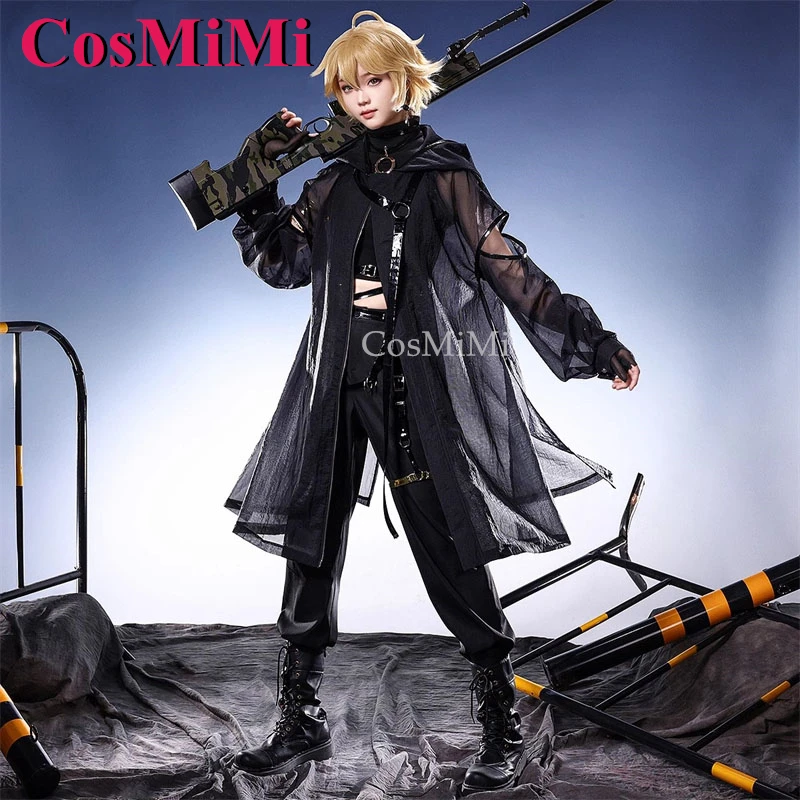 CosMiMi Game Genshin Impact Aether/Lumine Cosplay Costume Sniper Killer Fashion Battle Uniform Carnival Party Role Play Clothing