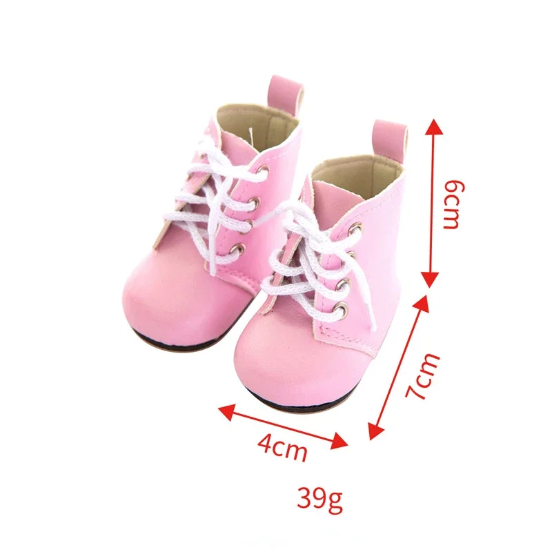 Wholesale Fashion Doll Shoes Clothes Handmade Boots 7Cm Shoes For 18 Inch American&43Cm Baby New Born Doll Accessories