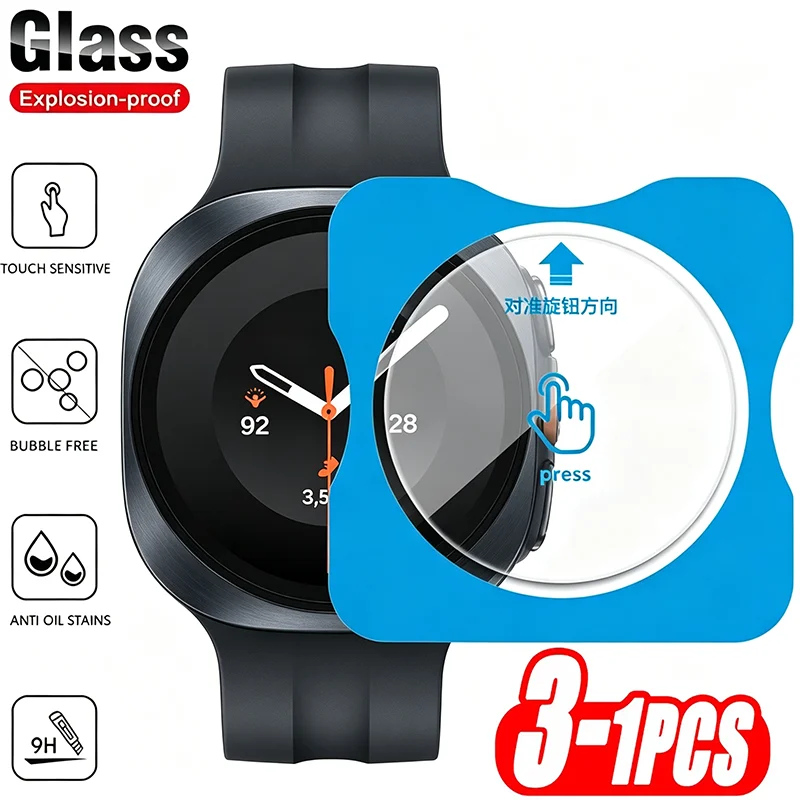 Screen Protector for Samsung Galaxy Watch 9 8 40mm 44mm Easy To Install Tempered Glass Protective Film for Galaxy 8 Classic 46mm