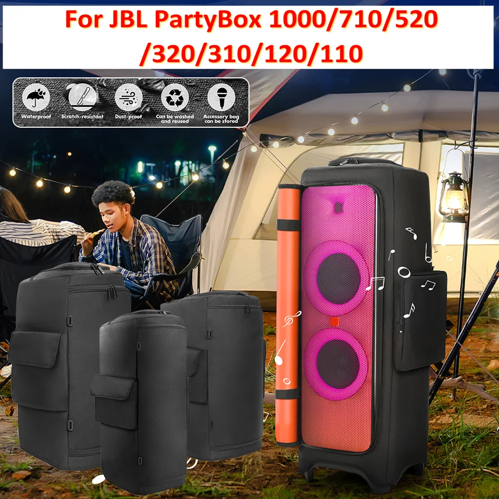 

Водонепроницаемый чехол для колонок JBL PartyBox 1000/710/520/320/310/120/110, портативная сумка для хранения, дорожный кейс