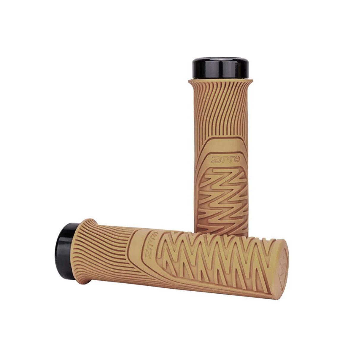 N18R  Mountain Bike Handlebars Non-Slip Comfortable and Thick Handlebars Cover Anti-Shock Grips on Bicycle Handlebars Brown