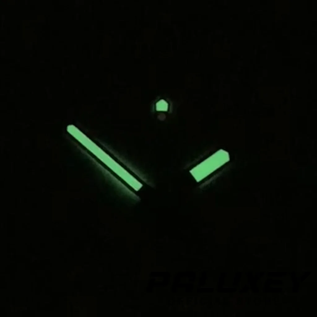 นาฬิกาสีเขียวเรืองแสงสีเงินมือ NH35 NH36 4R35 7S36 4R36เคลื่อนไหวอัตโนมัติ