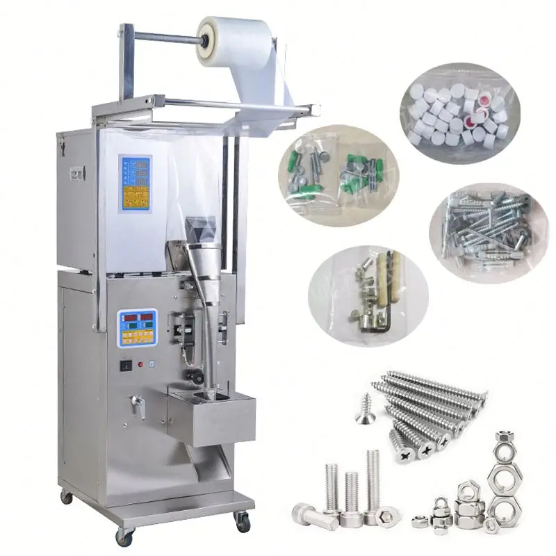

Automatic Hardware Nails Bolt Nut Screw Fiber Counting And Packaging Machine Camphor Plastic Button Packing Machine