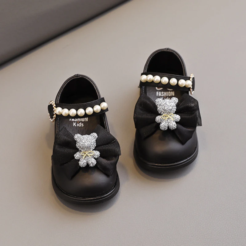 Girls Shoes Fashion Kids Shoes 2024 Summer New Baby Walking Shoe Antiskid Sandal Bow Princess Shoe Sandals for Girls Sandalias