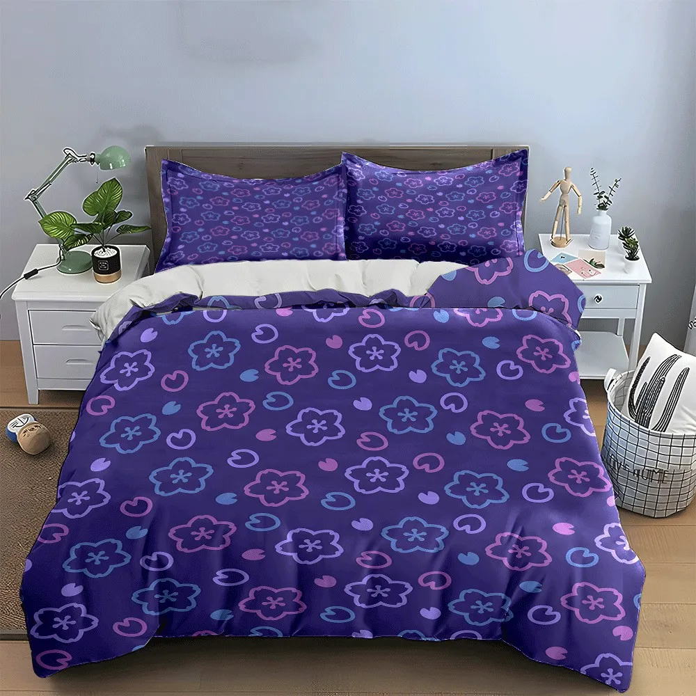 

Floral Pattern Three-Piece Set Design Exquisite three-piece bedding set gift for kids and adults