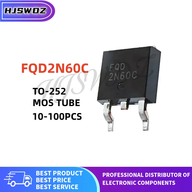 10/100PCS New FQD2N…