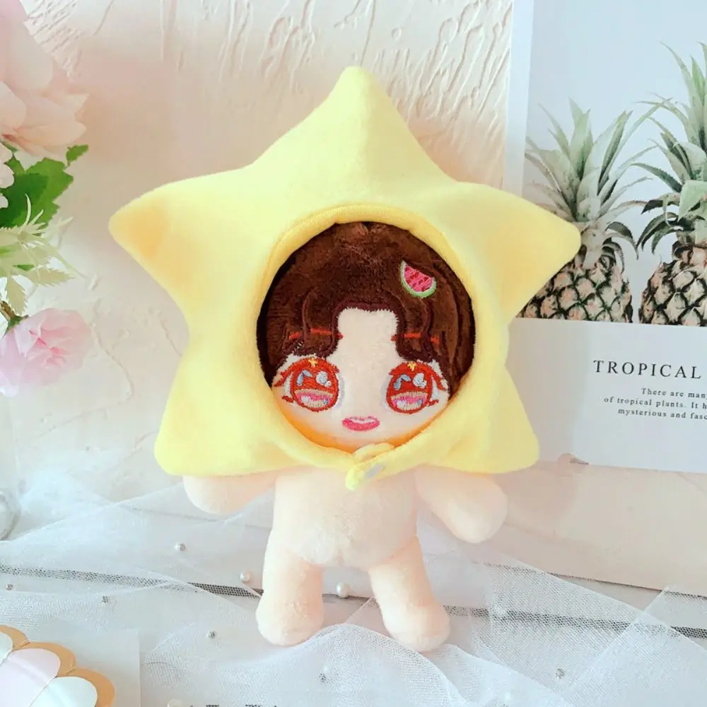 10cm/20cm Plush Doll Winter Wear Jumpsuit Clothes Headwear Cute Cartoon Hats Doll Clothes Accessories For 14inch Plush Doll Toys