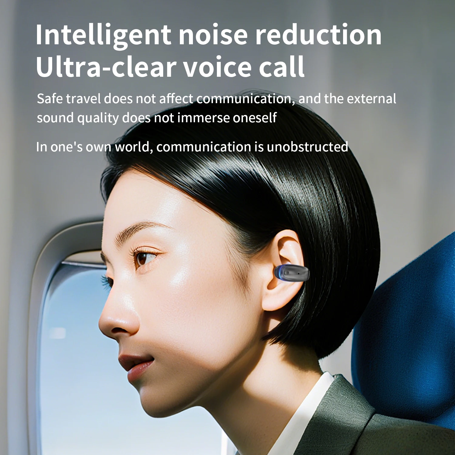 Bone Conduction 5.3 Wireless Bluetooth Headset Talking Clip-on Headset Long Time Wear Without Pain Ultra Long Battery Life