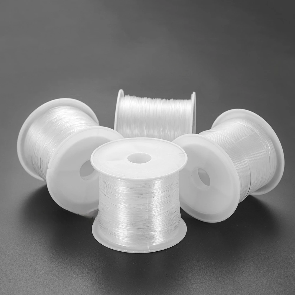 0,2-1mm Nicht-elastische Angelschnur Transparente Nylonschnur Perlenband Faden für Ornamentherstellung DIY Bastelzubehör – Detail 7