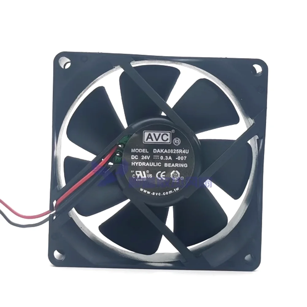 Gloednieuwe Avc Daka0825r4u 8025 8Cm 80Mm Case Fans Dc 24V 0.3a Hoge Snelheid Cfm Rotatie 5000Rpm Koelventilator