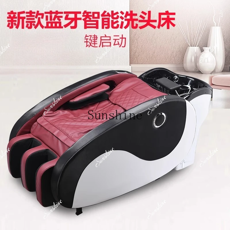 Electric intelligent massage shampoo bed Thai barber shop hair salon special flat body FT