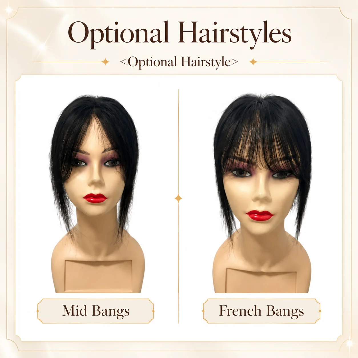 7x10cm Invisible Lace Human Hair Toppers 10 Inch Clip in Bangs Natural Hairpieces for Women Thinning Hair