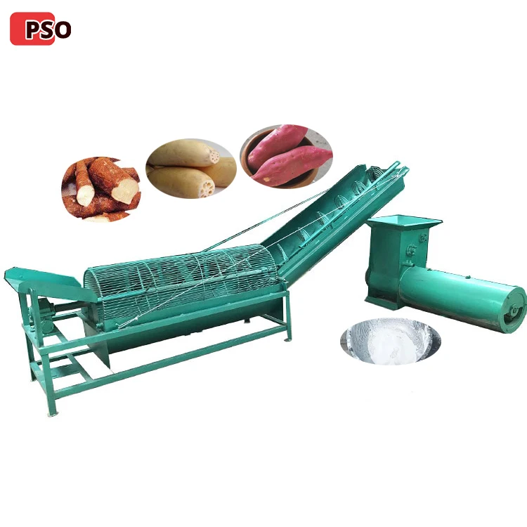 Cassava Flour 1000Kg/H starch Making Machines Tapioca Garri Processing Machinery