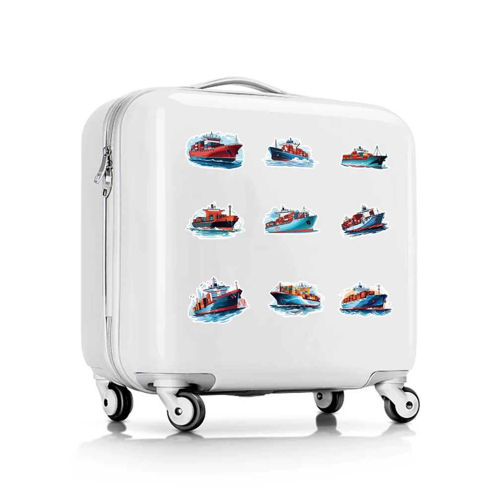 10/30/50PCS Cartoon Cargo Ship Sticker Graffiti Mobile Phone Luggage Helmet Car Guitar DIY Wall Sticker Toy Decoration Wholesale
