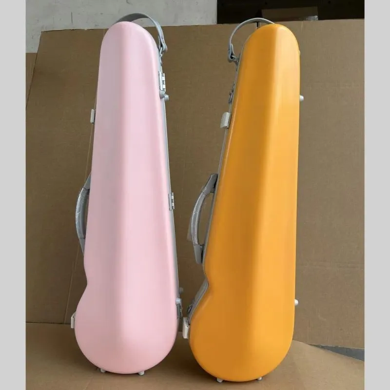4/4 Violin Case Lightweight Hard Shell Waterproof Drop Resistant Protective Travel Box for Full Size Violin Multi Color