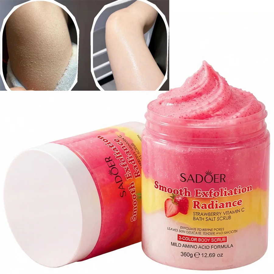 strawberry-vitamin-c-pink-salt-body-scrub-moisturizing-cream-exfoliating-whitenting-arm-scrub-exfoliator-body-lotion-skin-care