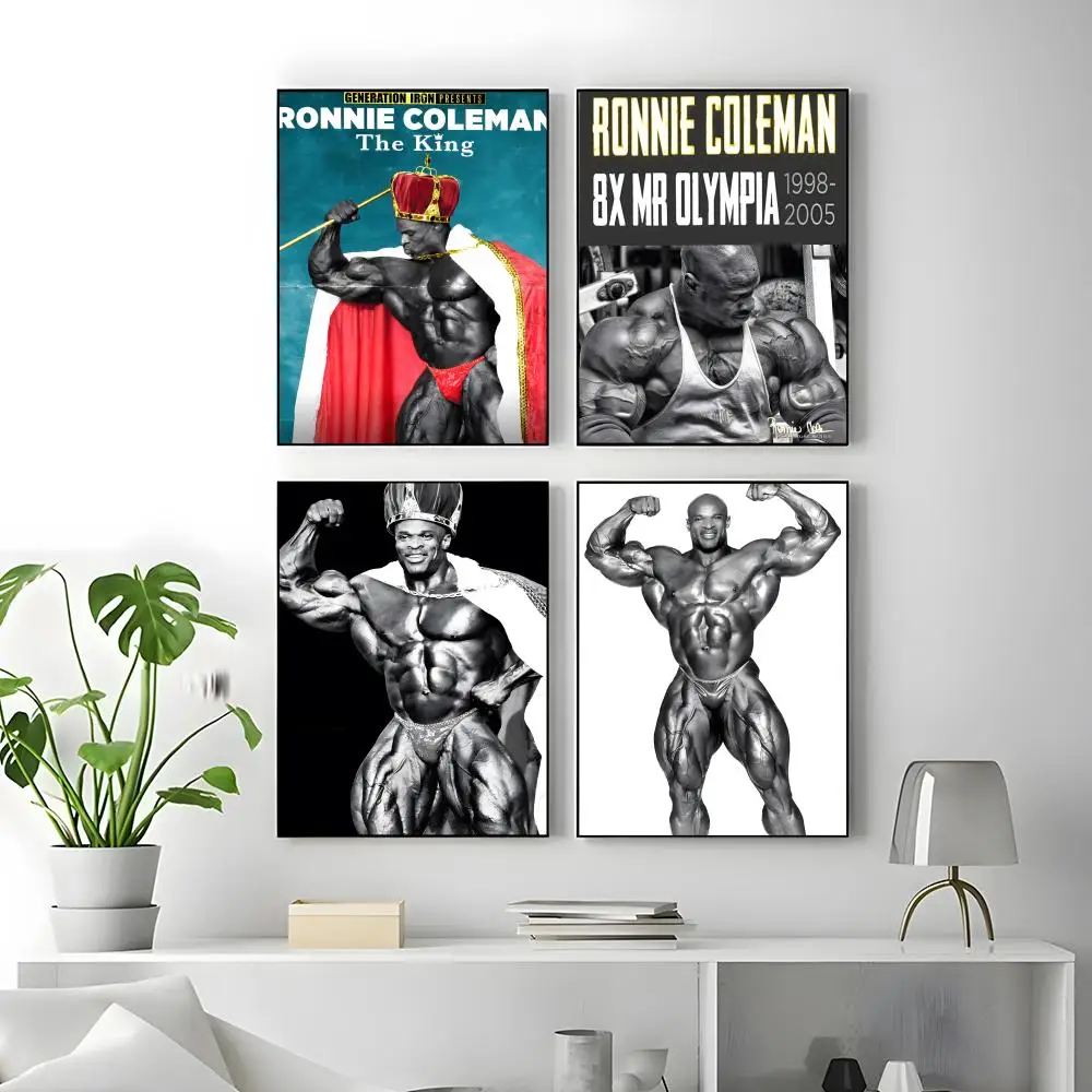 Sports R-Ronnie C-Coleman Poster Self-adhesive Art Waterproof Paper Sticker Coffee House Bar Room Wall Decor