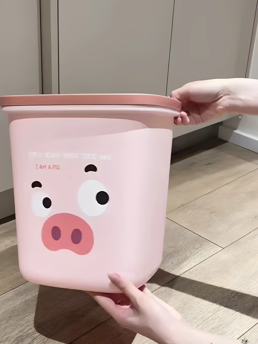

Large Size High Capaci Cartoon Pig Waste Paper Basket for Home Use Living Room Bedroom Decorative Tra Can Dusin
