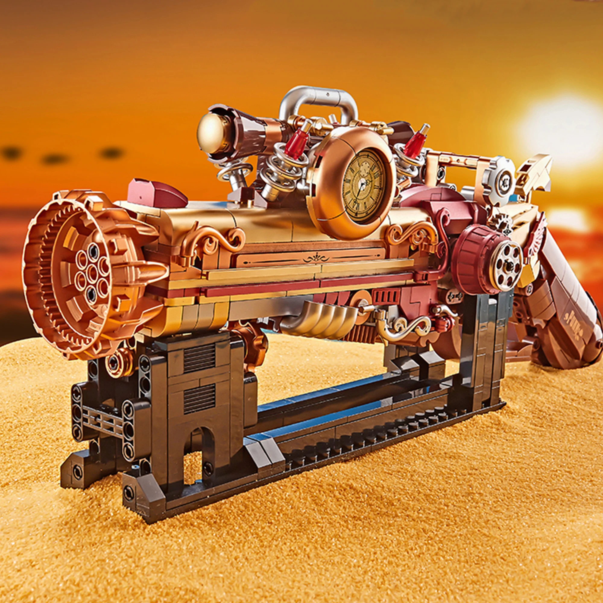 Steampunk Blazing Rose Pistol Cyberpunk Frost Sea Monster Gun