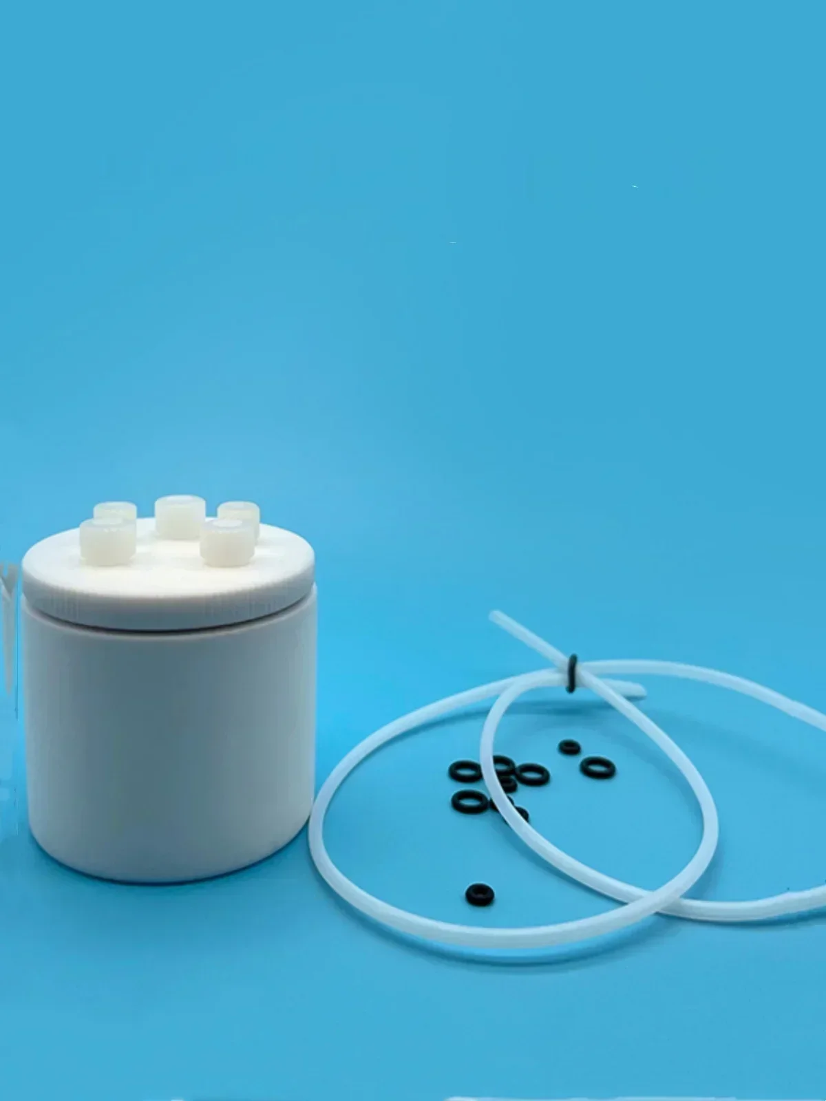 Sealed PTFE electrolytic cell/three electrode system all PTFE sealed electrolytic cell