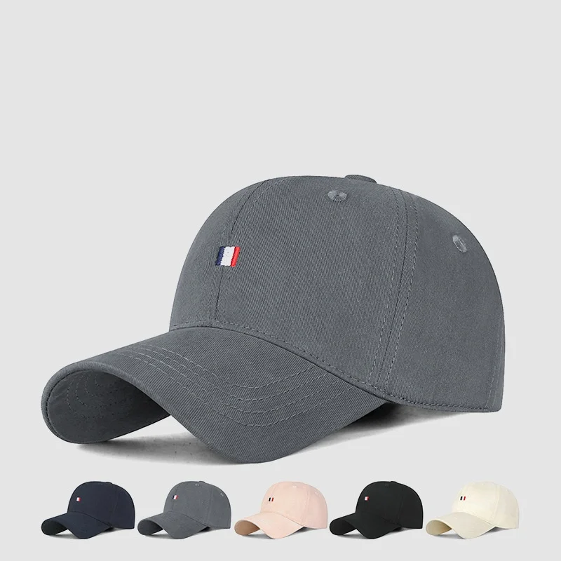 New Simple Label Embroidered Trend Baseball Cap Outdoor Sunshade Casual Fishing Hat Four Seasons Fashionable Sports Peaked Caps