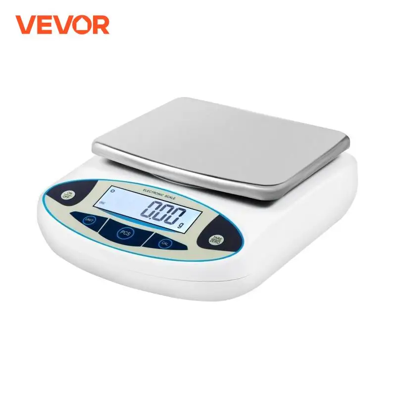 VEVOR Timbangan Dapur 5000G X 0.01G Lab Analytics Balance dengan LCD Backlit Layar Digital Berat Mini Presisi Saku Elektronik