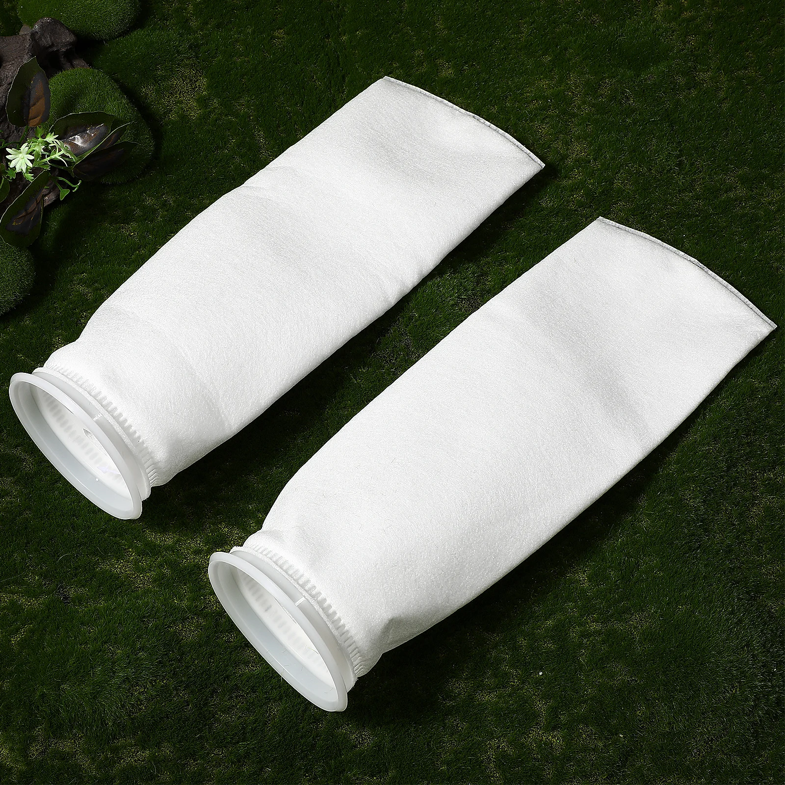 

2Pcs Aquarium Filter Socks Fish Tank Filter Bags 4 Inch Ring Diameter 100Um Premium Reusable Filtering Bags for Clear Water