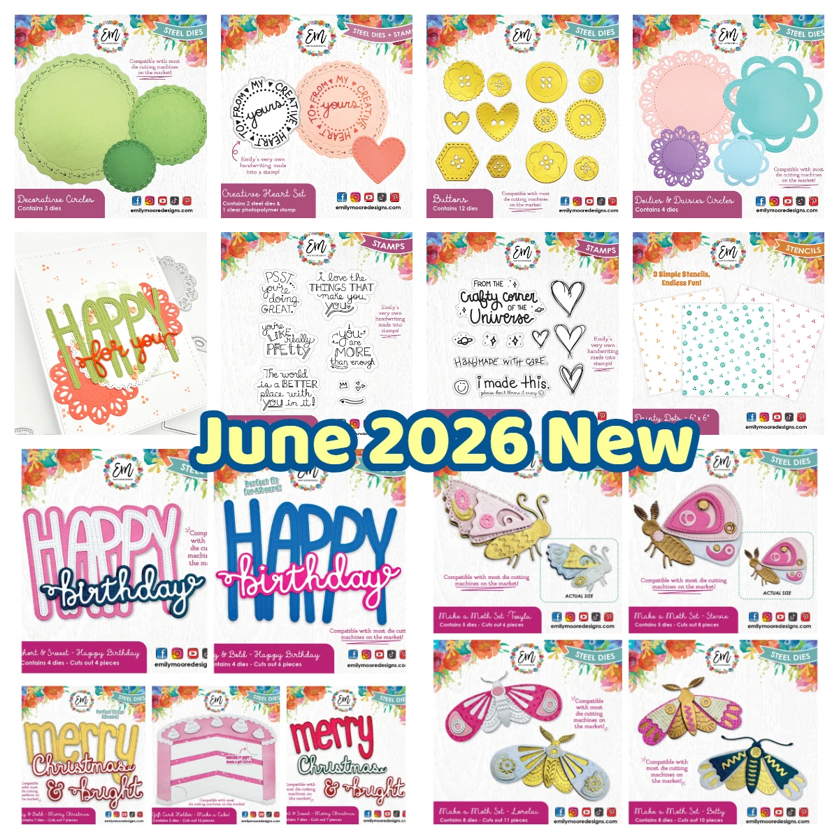 Circle Gentle Reminders Stamps Doilies & Daisies Circle Decorative Metal Cutting Dies for DIY Handmade Scrapbook Diary May 2026
