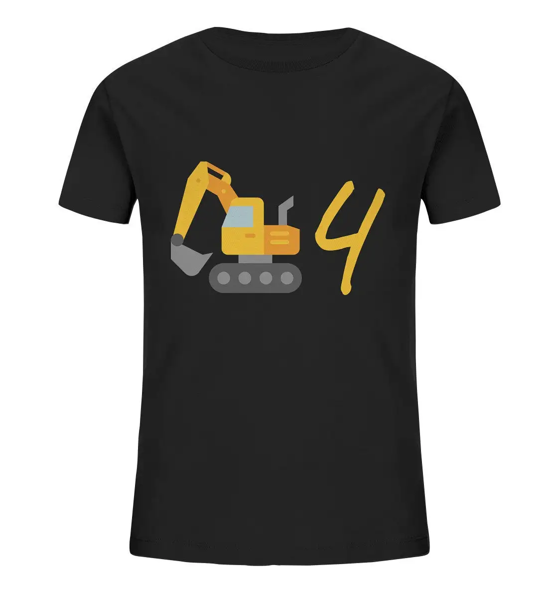 T Shirt 4 Years Excavator Birthday I Am Already Four Ideas Boys Kids Organic