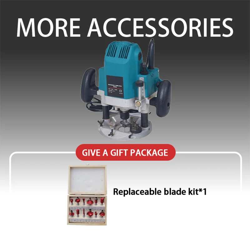 Мини-электрический фрезерный станок для деревообработки, 1800 Вт, 12,7 мм, ручной триммер для кромок, фрезерный инструмент для деревянного ламината