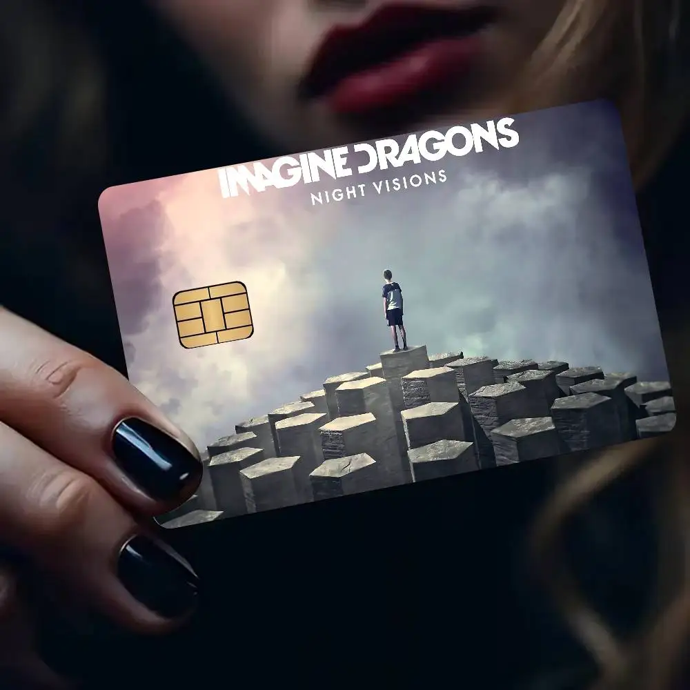 Popular Band I-Imagine Famous D-Dragons Anime Front Cover Film Sticker Skin for Credit Debit Card Small Large Chip