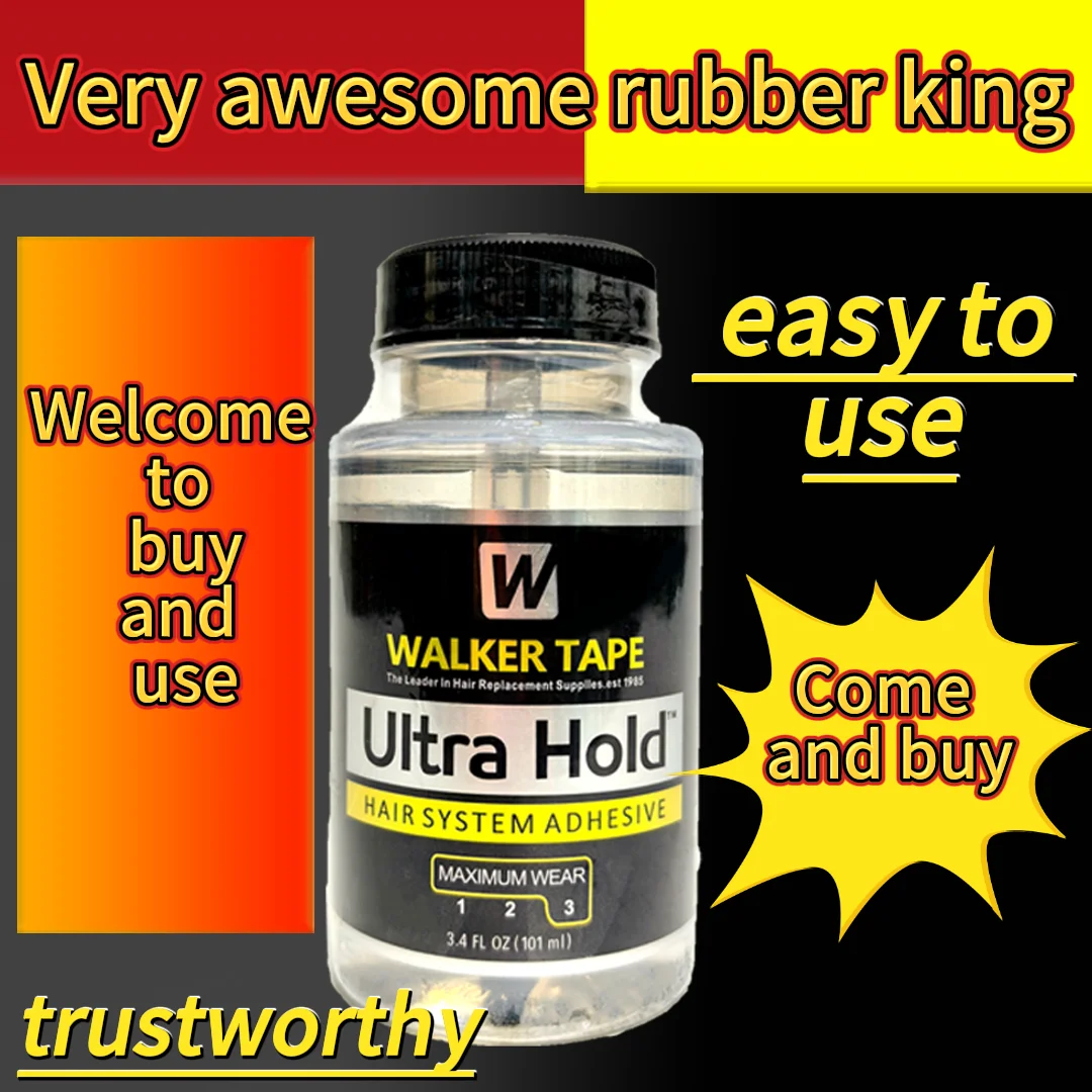 3.4oz/101ml 울트라 홀드 워커 테이프 레이스 접착제 방수 헤어 스트랩 가발/강력한 접착제, 단단히 맞춤
