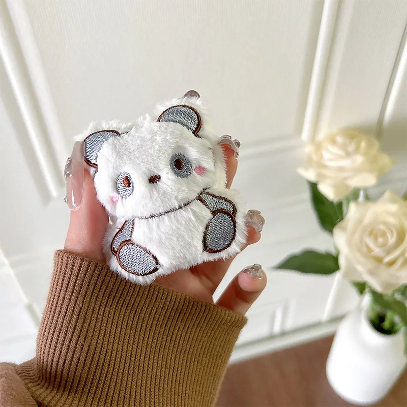 Winter Plush Rabbit Doll Phone Holder Smart Tok GripTok Socket Furry Puppy Bear Panda Universal Phone Bracket for iPhone Samsung